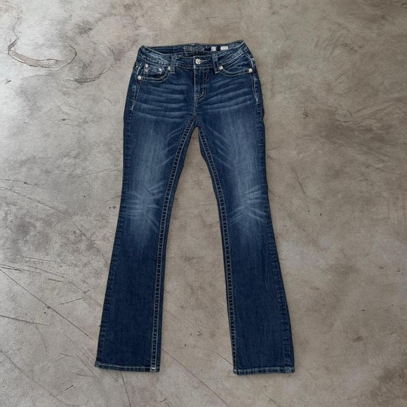 Miss Me Jeans Mid-Rise‎ Slim Bootcut Women's Size 27 - Picture 1 of 8